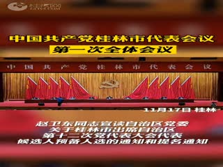 中国共产党桂林市代表会议第一次全体会议